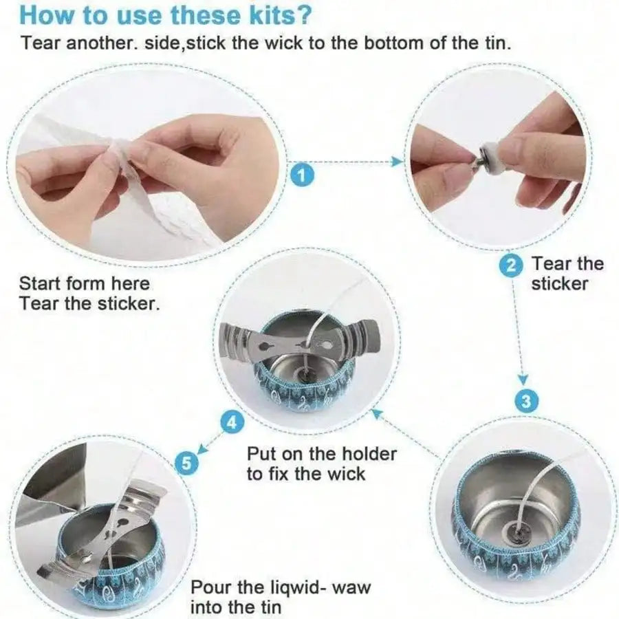 Candle Making Kit Include Wax Steel Pots