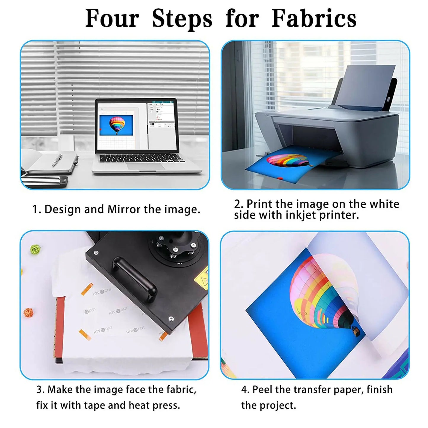 150 Sheets 8.5 x 11 Inch Sublimation Paper 120g Heat Transfer Paper