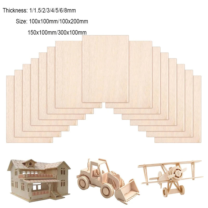 5-pcs Balsa Wood Sheets plywood Craft-DIY Project