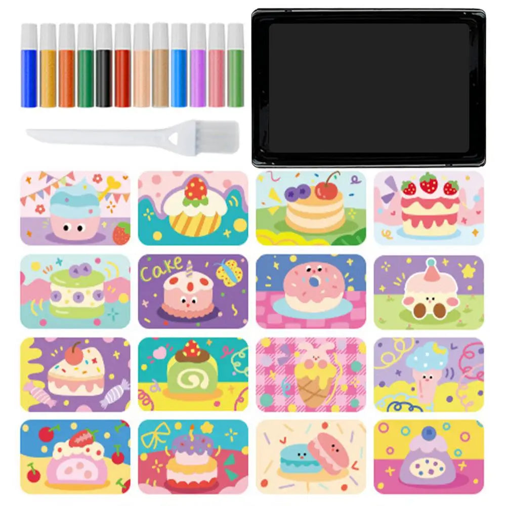 Sand Painting For Kids color Sand Art Pictures Peel And Stick