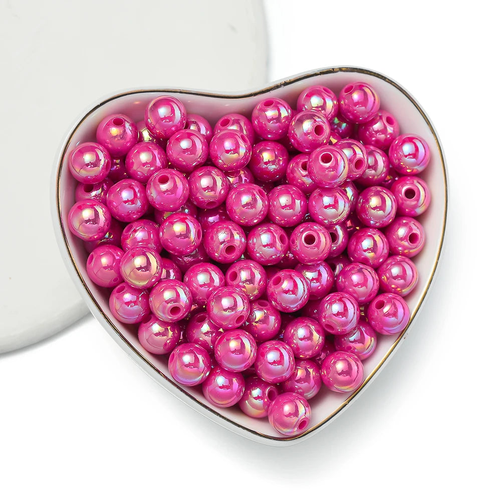50/100pcs 6/8/10mm Acrylic Beads Spacer Beads