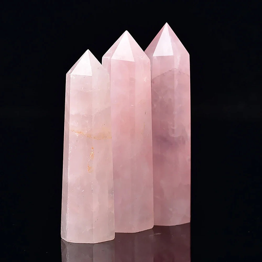 Natural Stone and Crystals Point Rose/Quartz/Amethyst