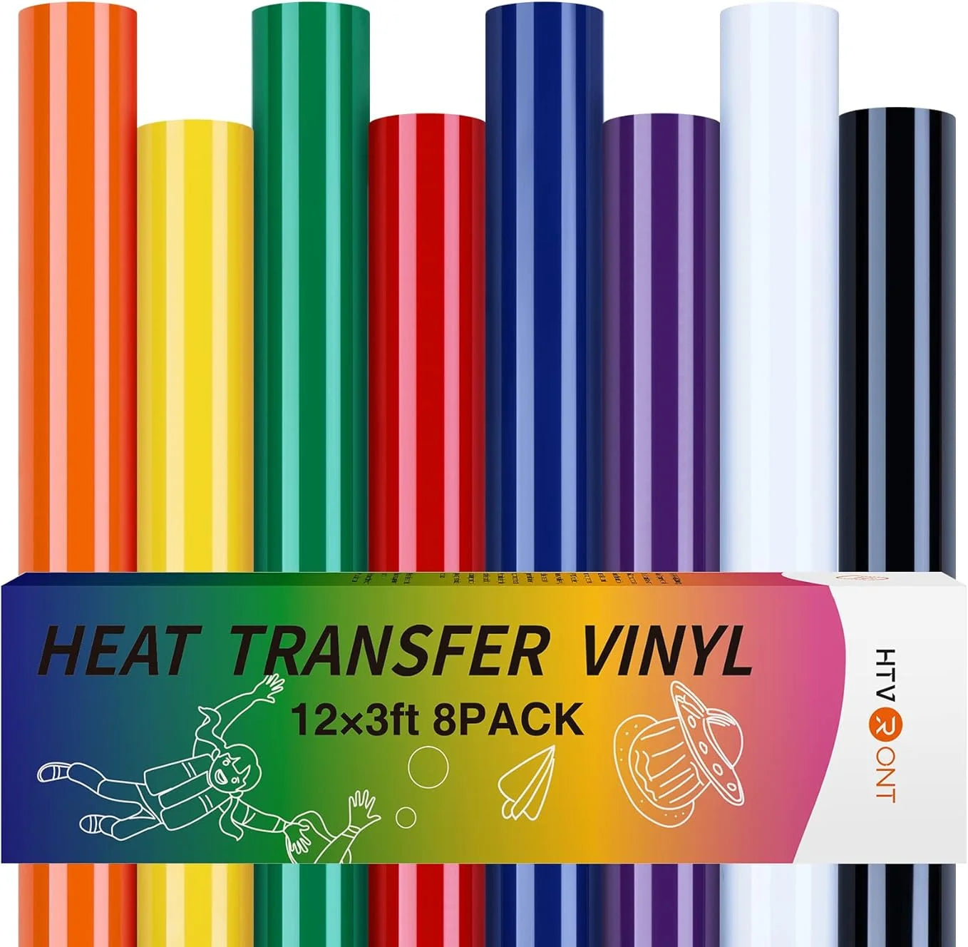 HTVRONT 12 in x 3 FT HTV Heat Transfer Vinyl