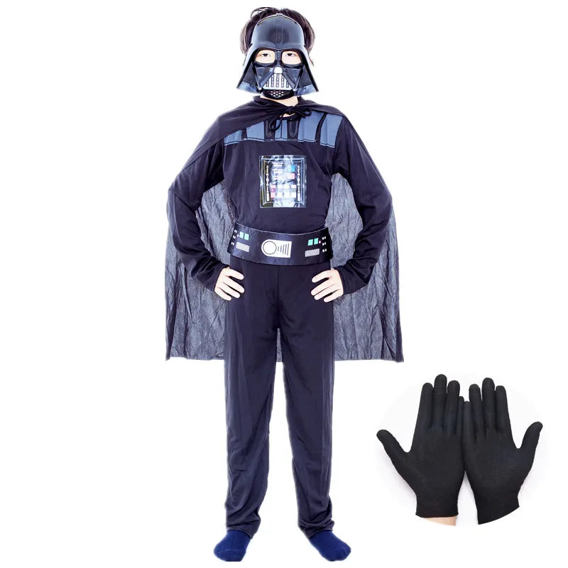 Boys Classic Movie Mask Costume Printed Cartoon Darth Vader