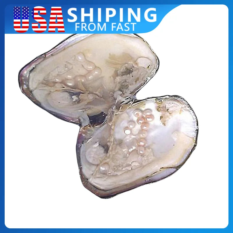 1pc Freshwater Cultured Love-Wish Pearl-Oyster 5-7mm