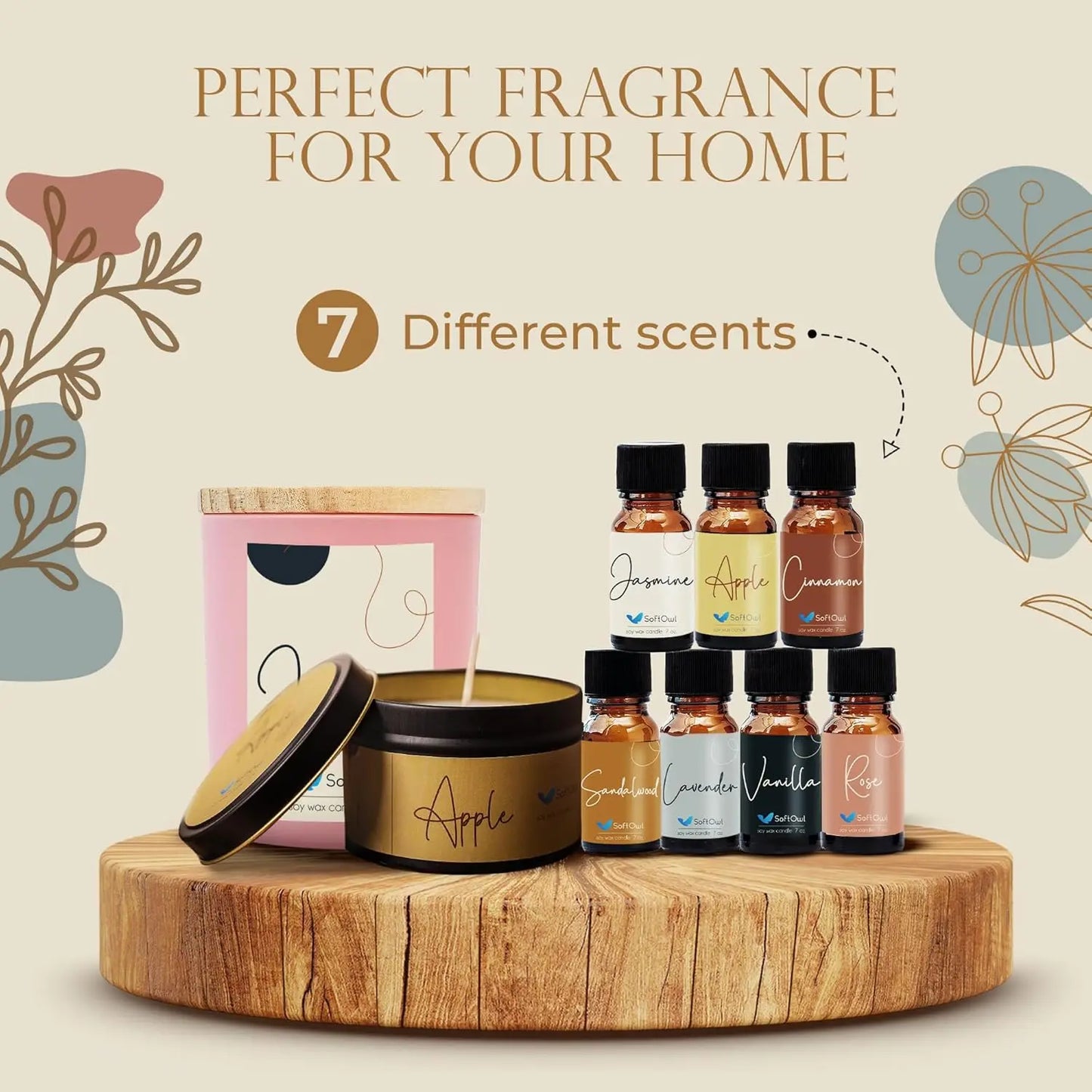 Complete Soy Candle Making Kit with Wax
