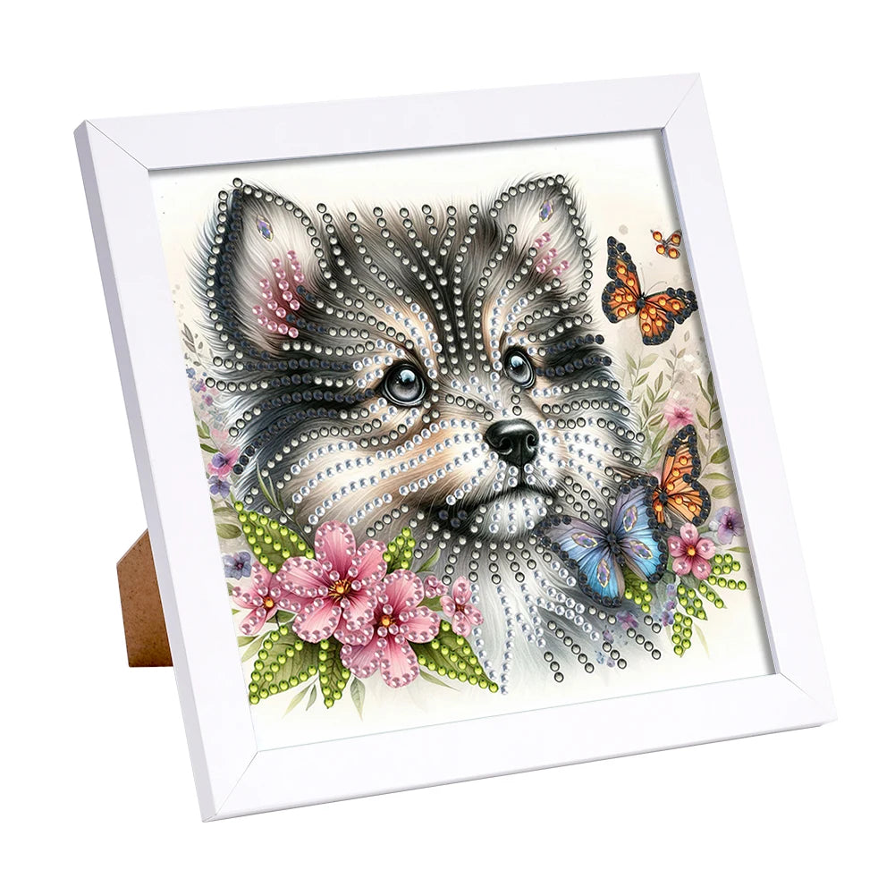 5D DIY Partial Special Shaped Drill Diamond Painting Kit W/ Frame Decor