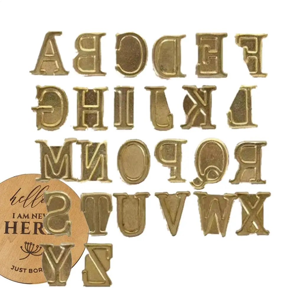Wood Burning Letter Hot-Stamp Tool Branding Kit