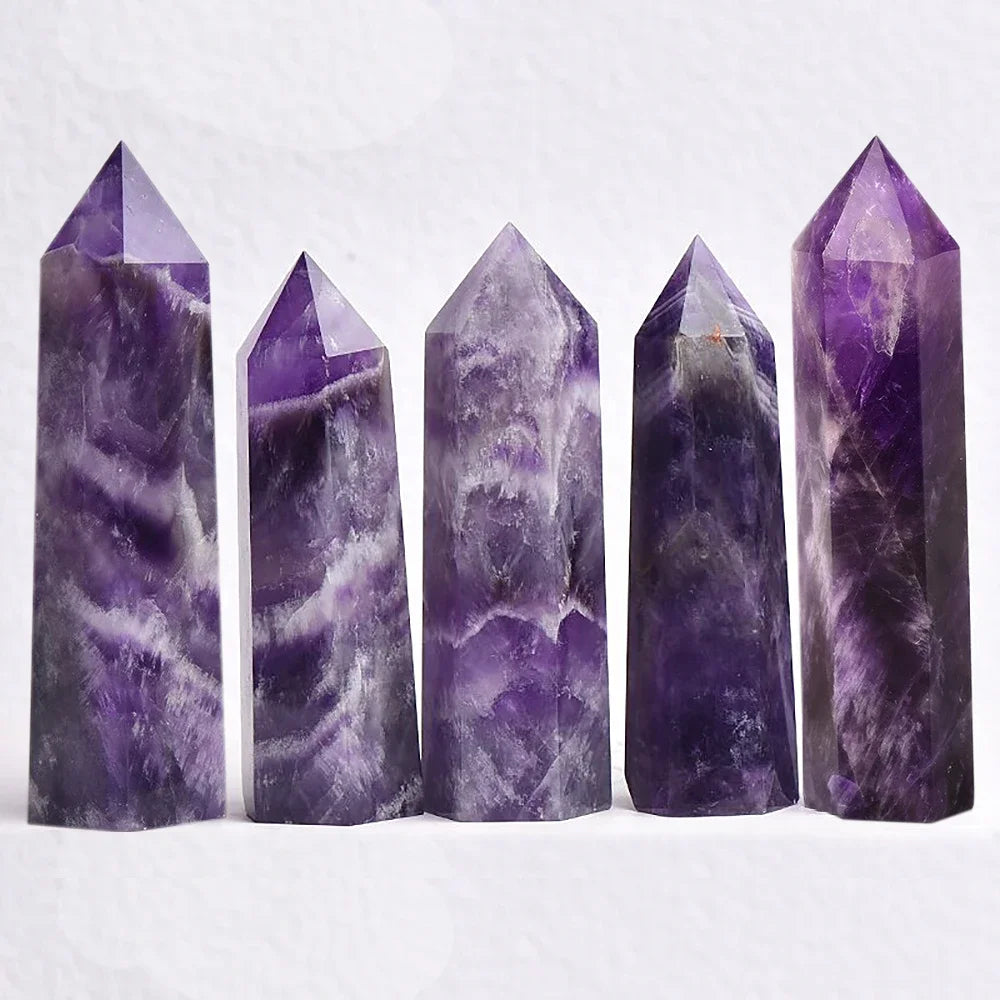 Natural Stone and Crystals Point Rose/Quartz/Amethyst