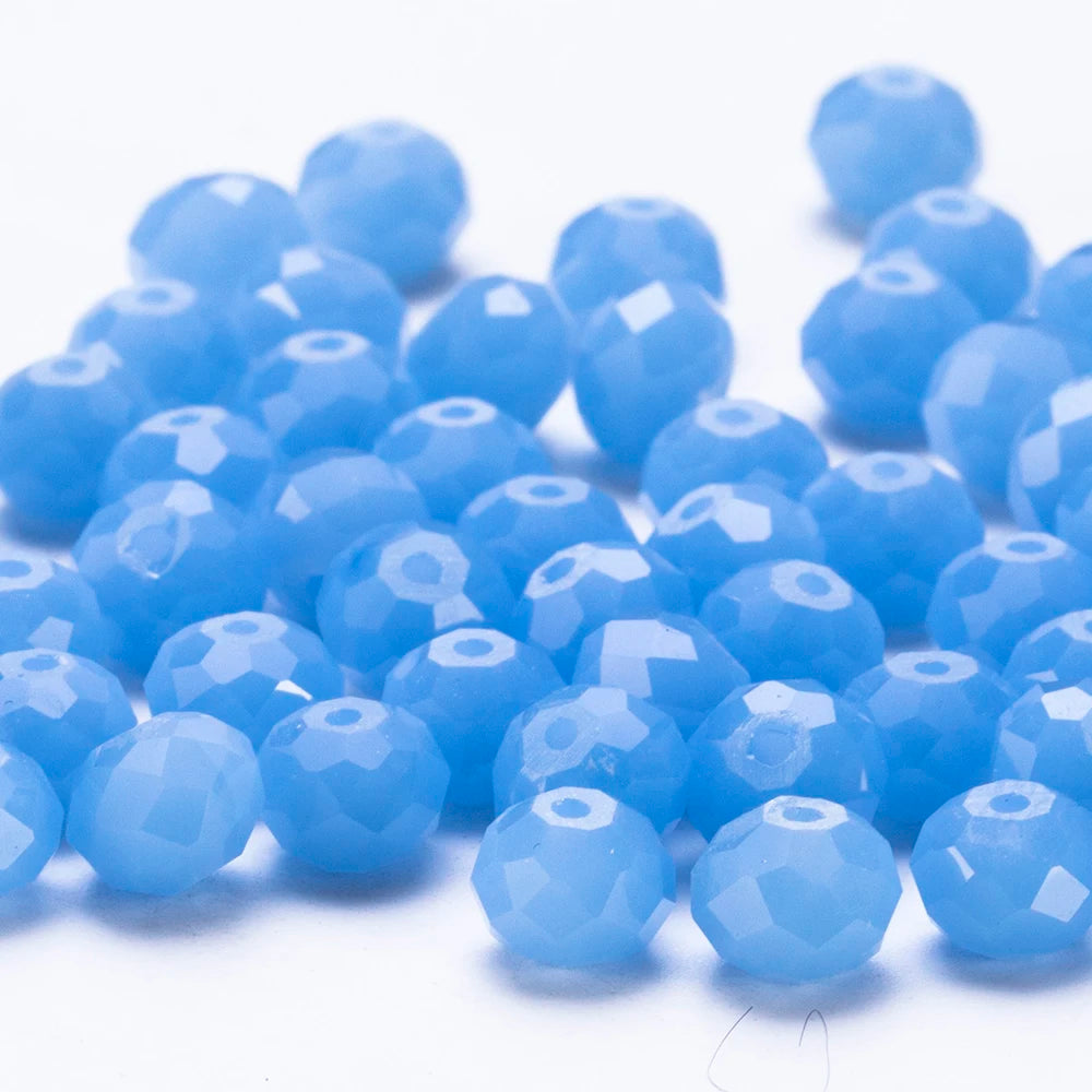 4 6 8 10mm Czech Rondelle Crystal Beads Faceted Glass Beads