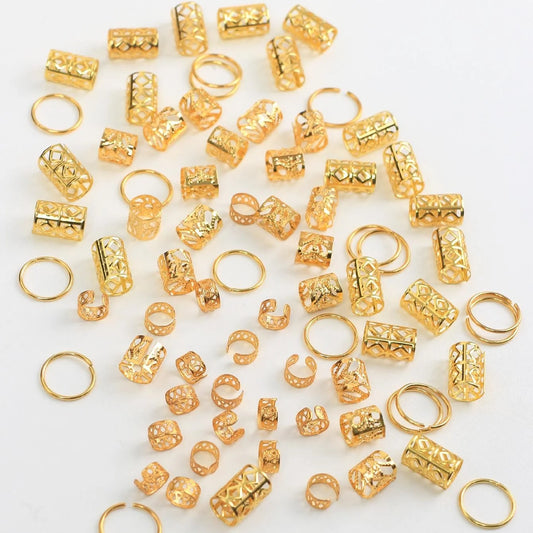 80pcs Hair Beads - Stylish Alloy Hair Accessories