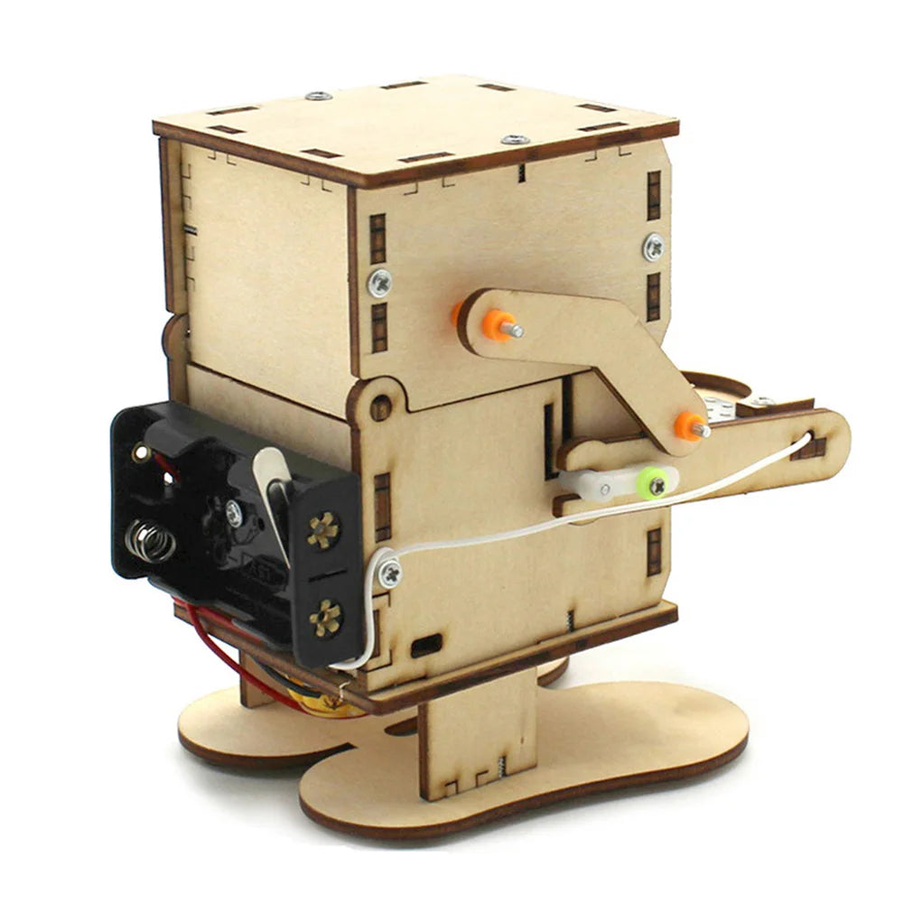 Robot-Eating Coin Wood DIY Model Learning Stem-Project