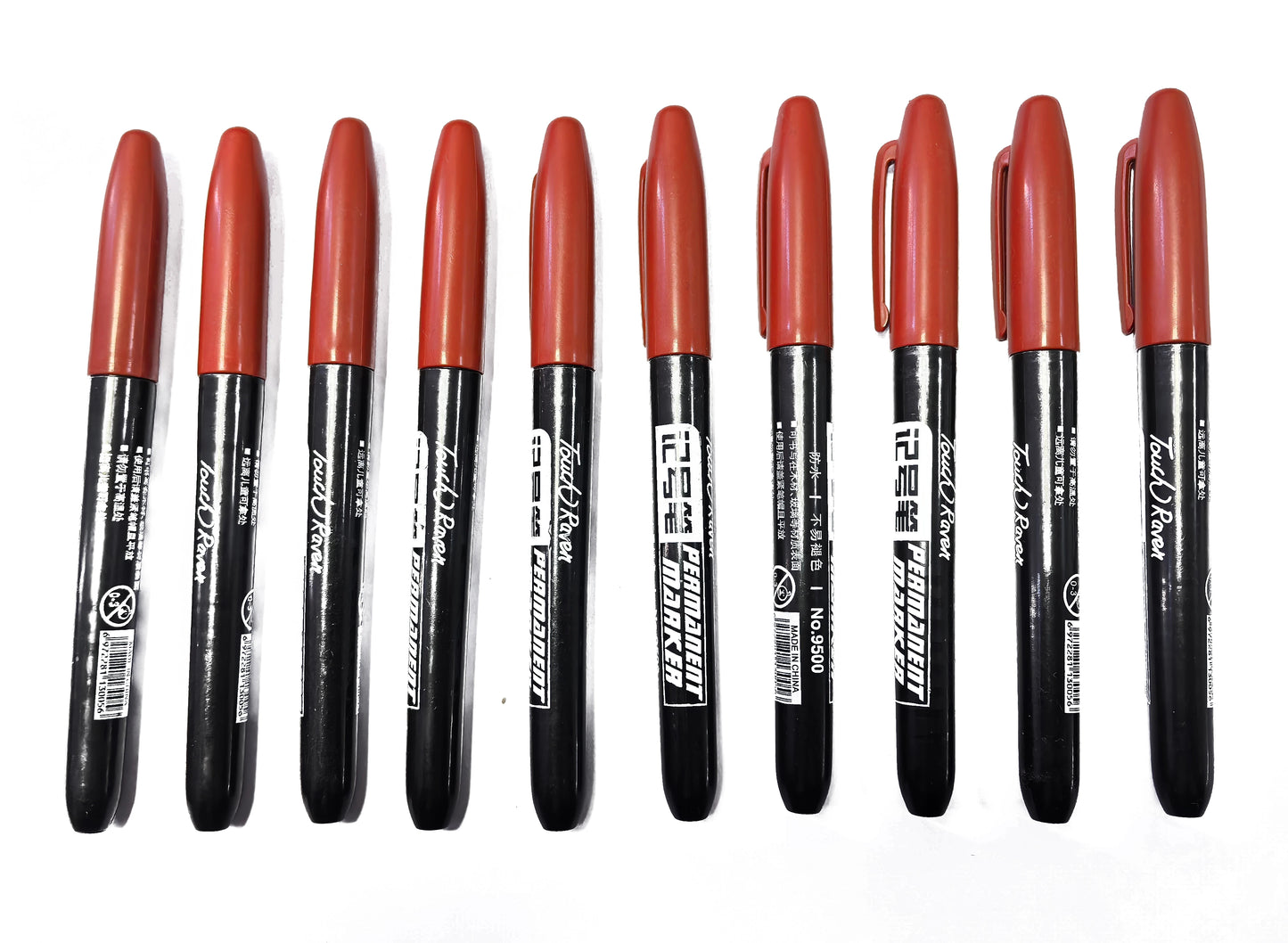 6 PCS Permanent Marker Pen Manga Drawing Markers Black-Blue-Red