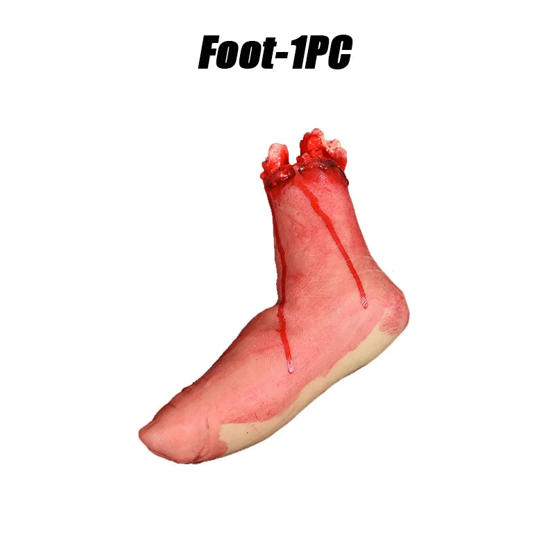 Halloween Body=Parts Scary Plastic Brain Organs Severed Hands Feet