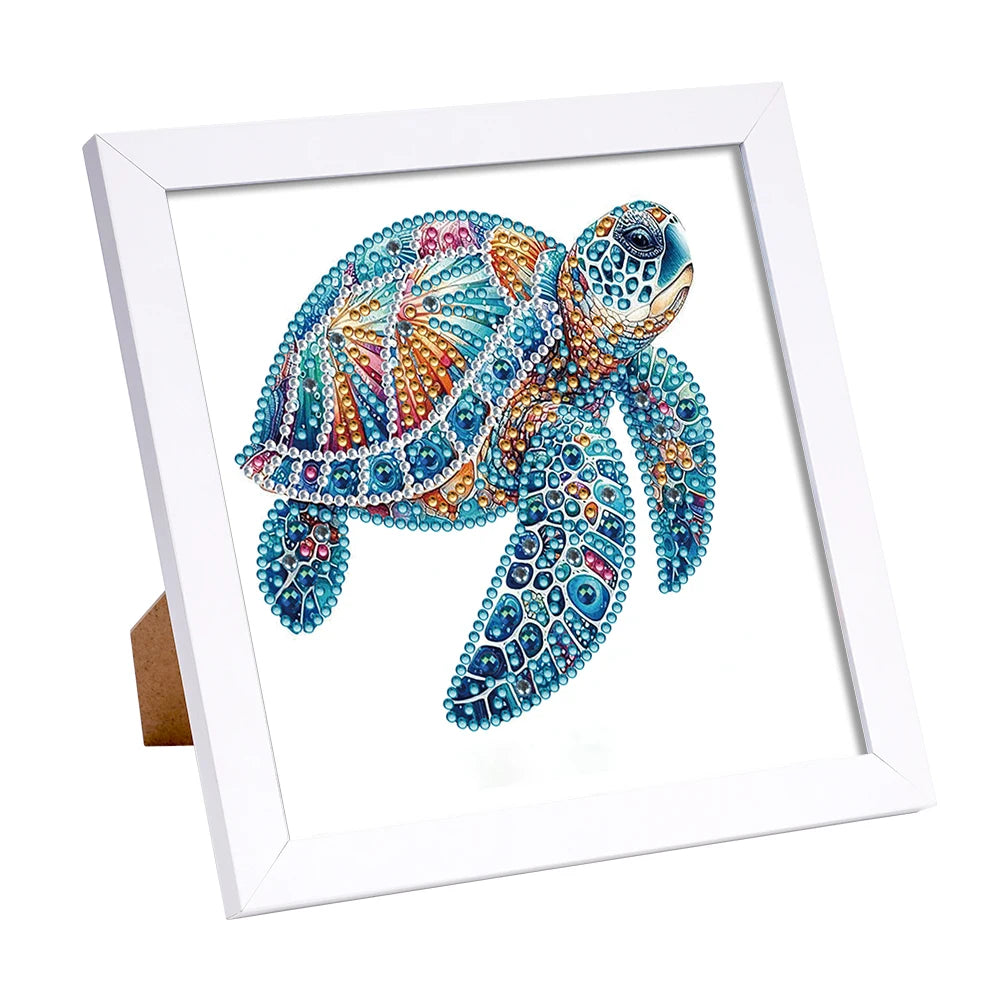 5D DIY Partial Special Shaped Drill Diamond Painting Kit W/ Frame Decor