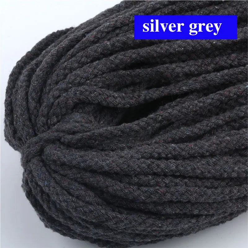 10/5Meters-5mm Colored Cotton Twisted Rope DIY Craft