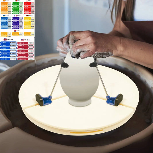 Pottery Turntable Clamp Portable Ceramic Trim Holder