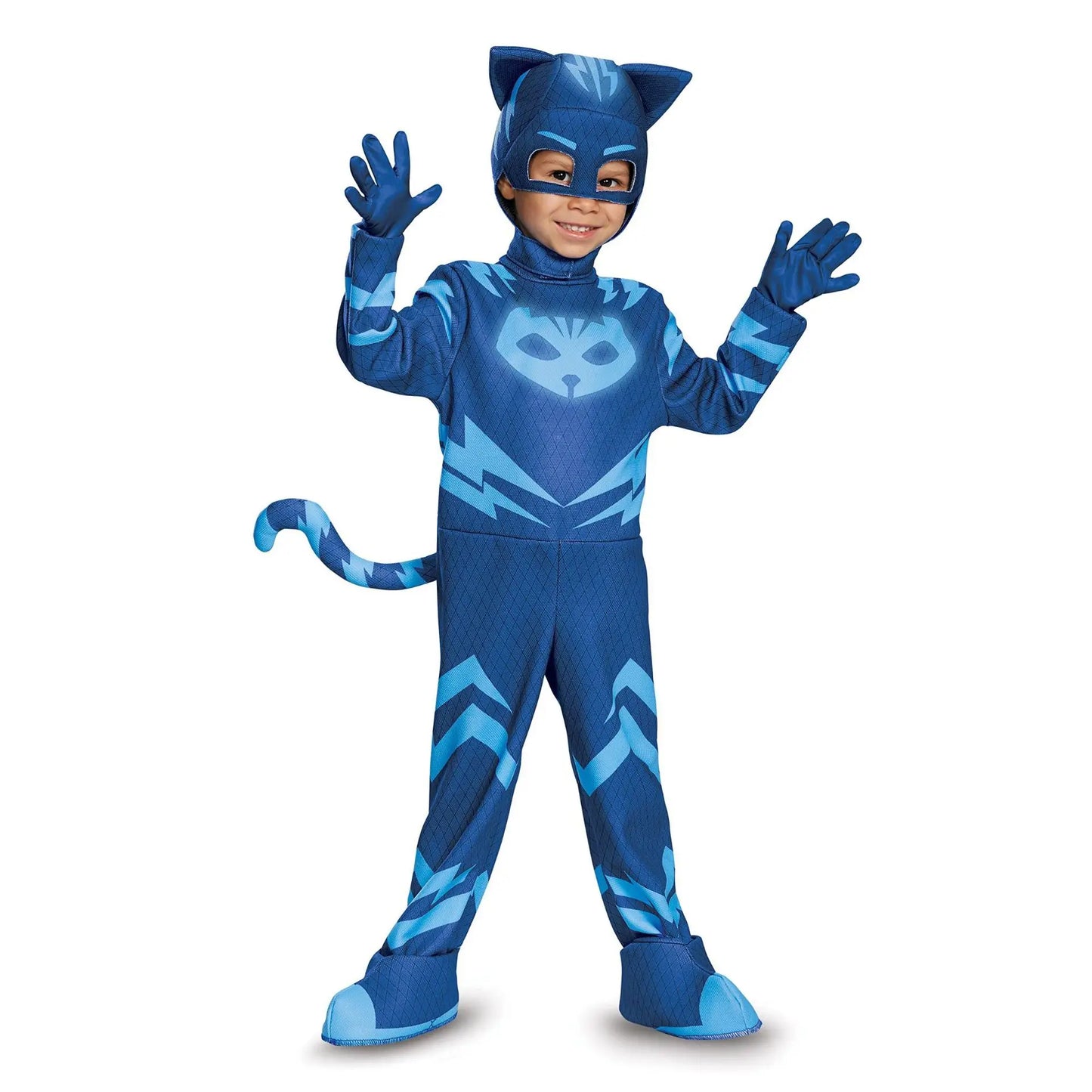 Blue Pajama Boys Girls Anime Hero Costume with Mask