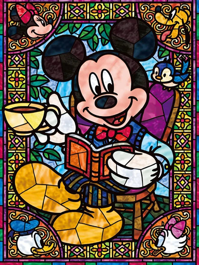 Stained Glass Fairy Dust Disney Cartoon Animal Diamond Painting