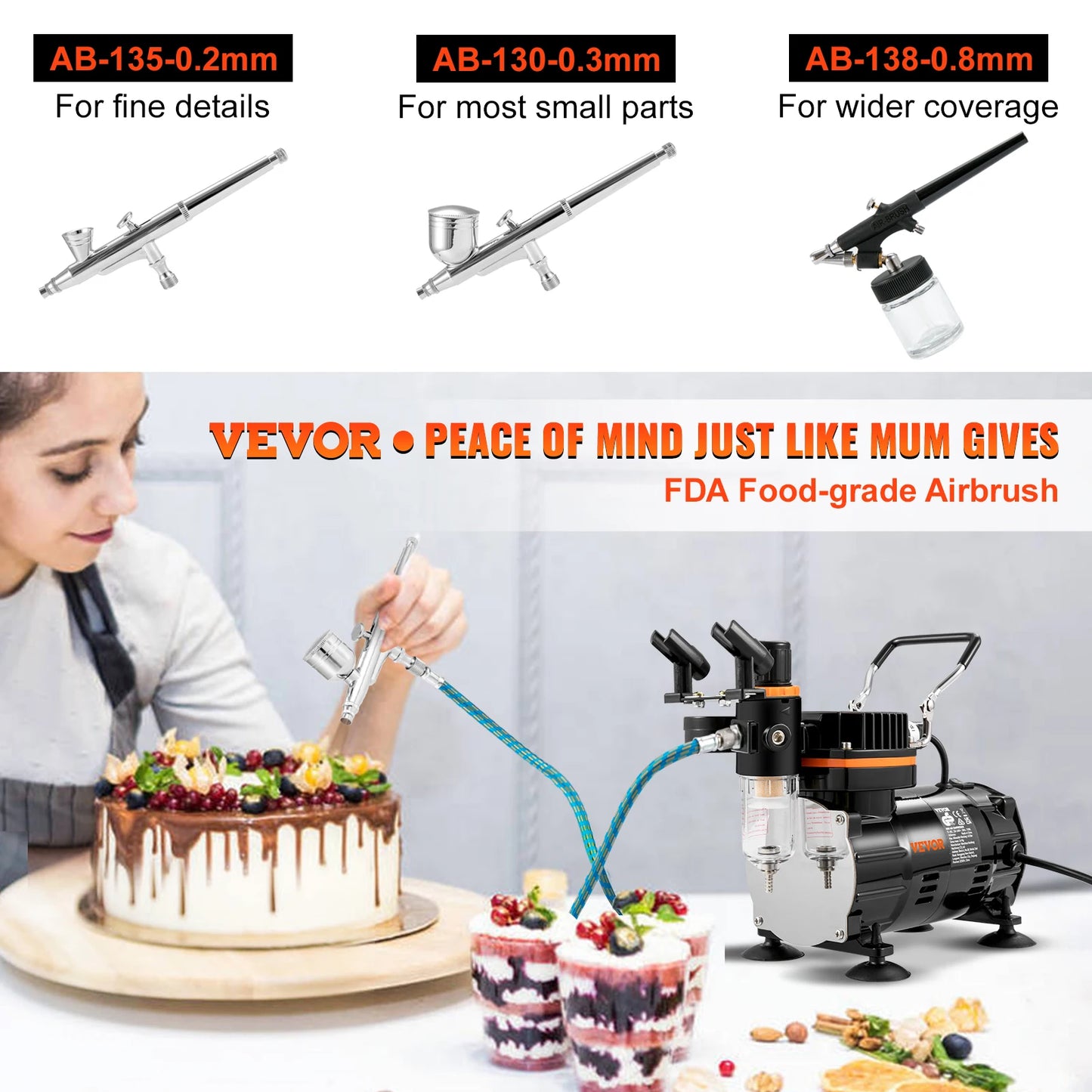 Professional Dual-Action Airbrush Compressor