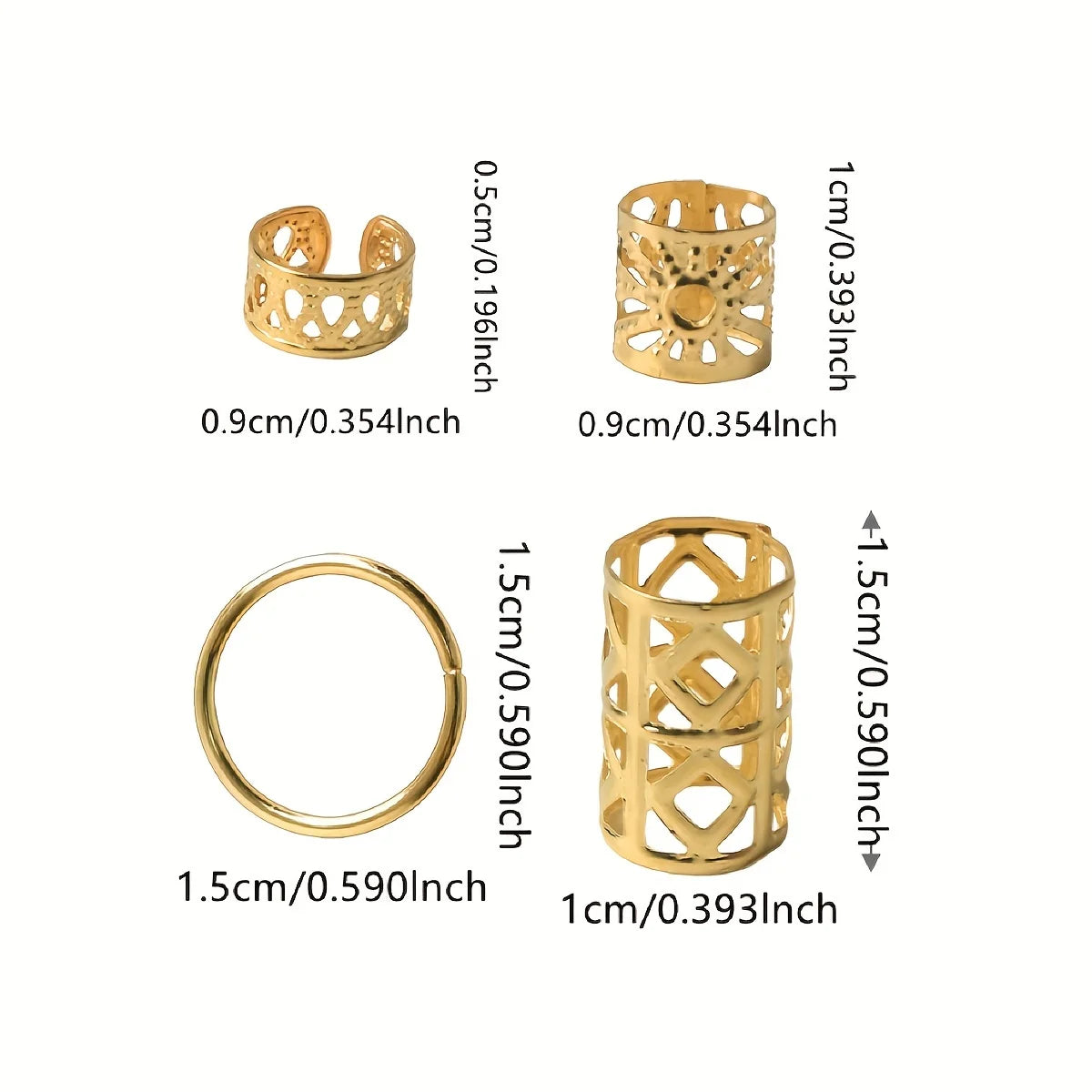 80pcs Hair Beads - Stylish Alloy Hair Accessories