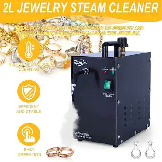 2L Steam-Cleaner Gem-Washer 220V-1300W for Gold Silver Jewelry