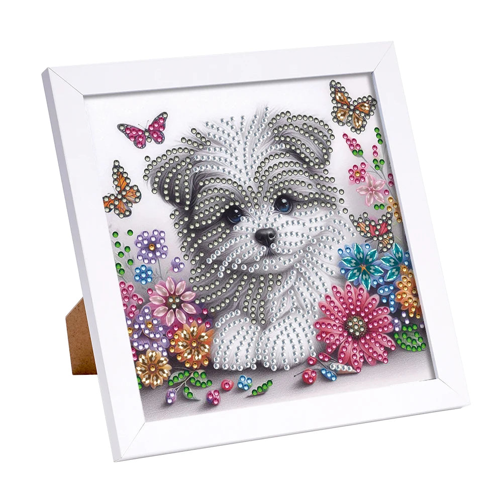 5D DIY Partial Special Shaped Drill Diamond Painting Kit W/ Frame Decor