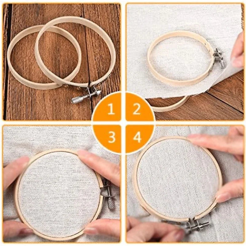 8/10/15/18/24/30/36cm Embroidery Hoops DIY Needlecraft Cross