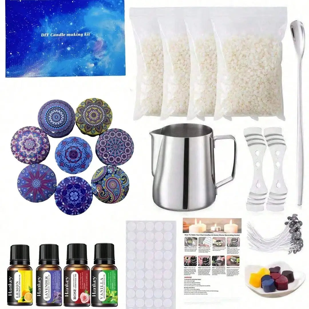 Candle Making Kit Include Wax Steel Pots