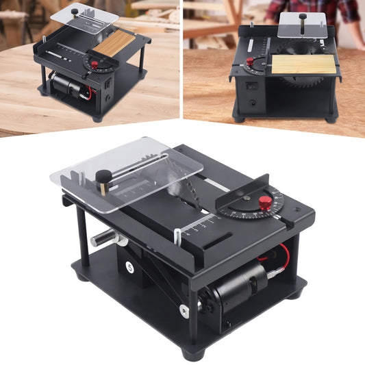Black 200W Mini-Table Saw Multi-Functional Cutting Bench