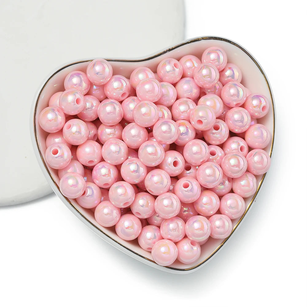 50/100pcs 6/8/10mm Acrylic Beads Spacer Beads