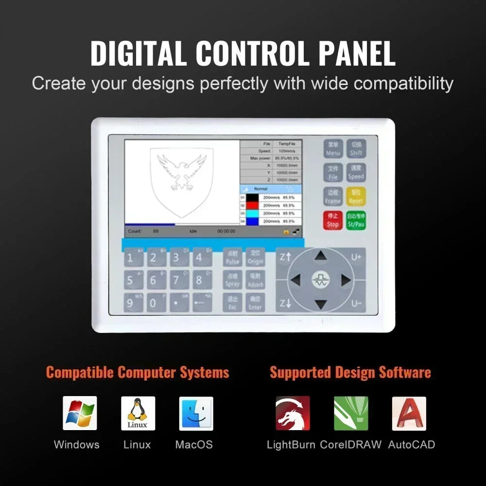 SIHAO-CO2 Laser-Engraving & Cutting Machine CNC-USB Port