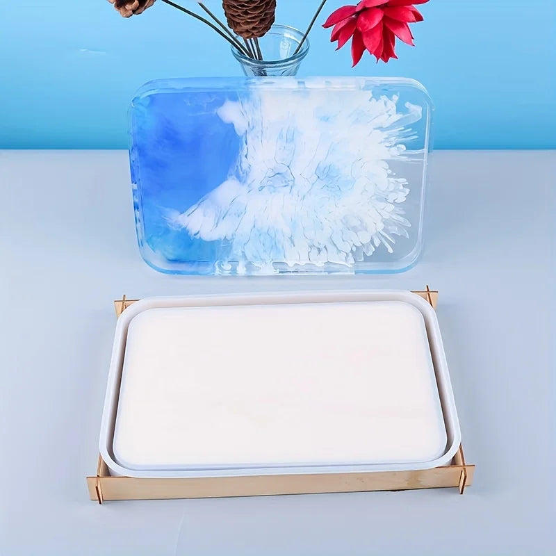 Resin Tray Mold, Rectangle Rolling Tray Molds For Resin