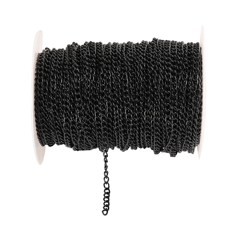 2 Meter Flat 2.5/3.5/4.5mm Extension Thin Chain Metal