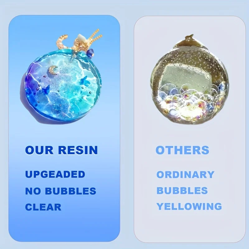 500g UV-Resin-Clear, Hard, Upgraded Crystal-Clear Epoxy