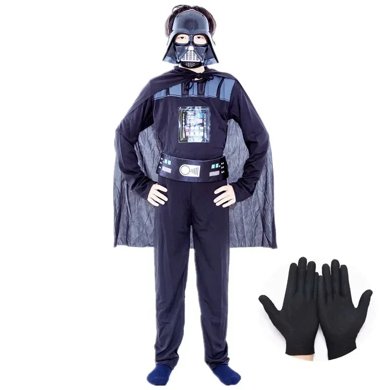 Boys Classic Movie Mask Costume Printed Cartoon Darth Vader