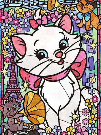 Stained Glass Fairy Dust Disney Cartoon Animal Diamond Painting