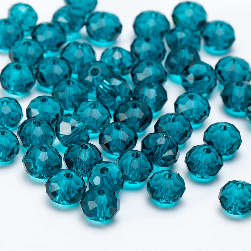 4 6 8 10mm Czech Rondelle Crystal Beads Faceted Glass Beads