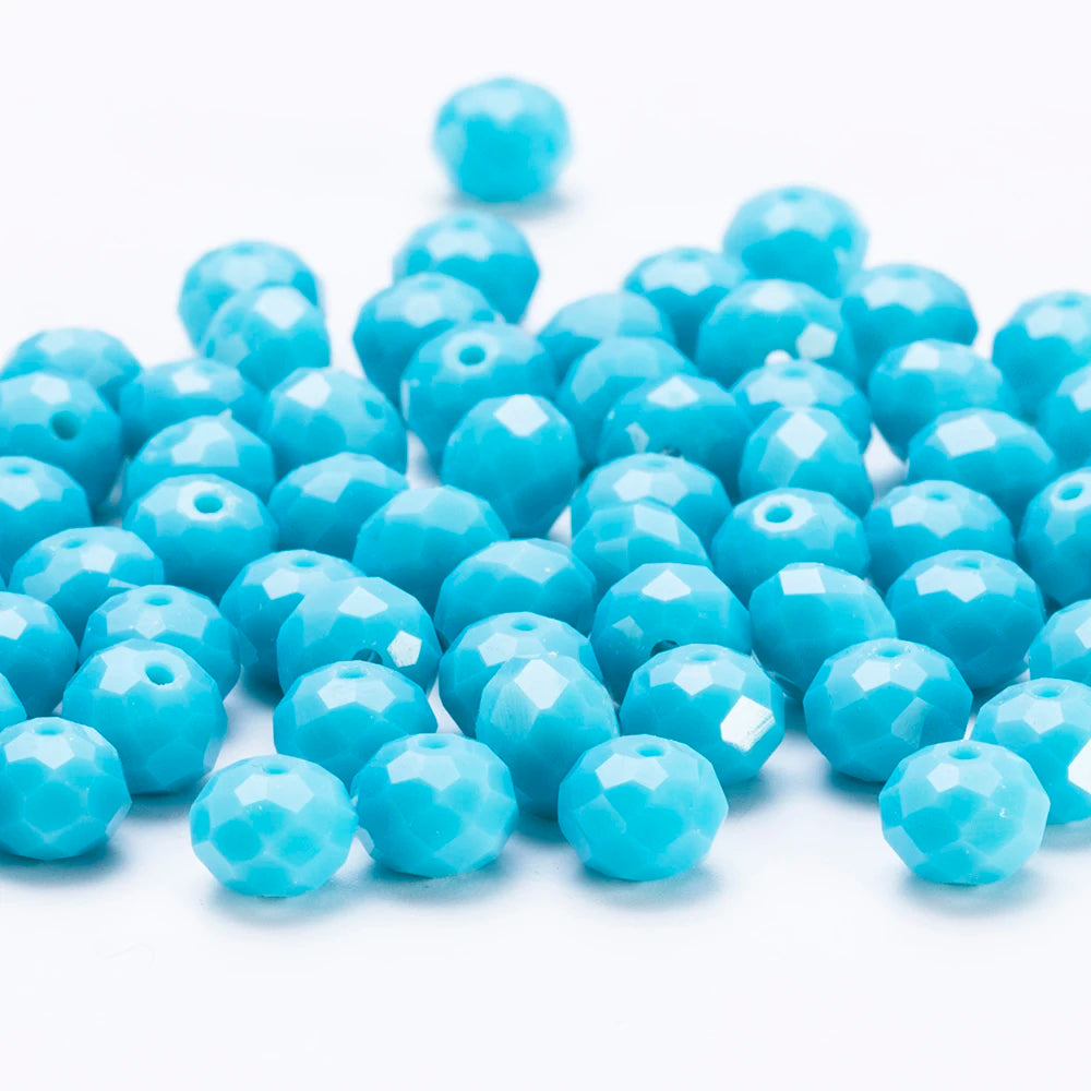 4 6 8 10mm Czech Rondelle Crystal Beads Faceted Glass Beads