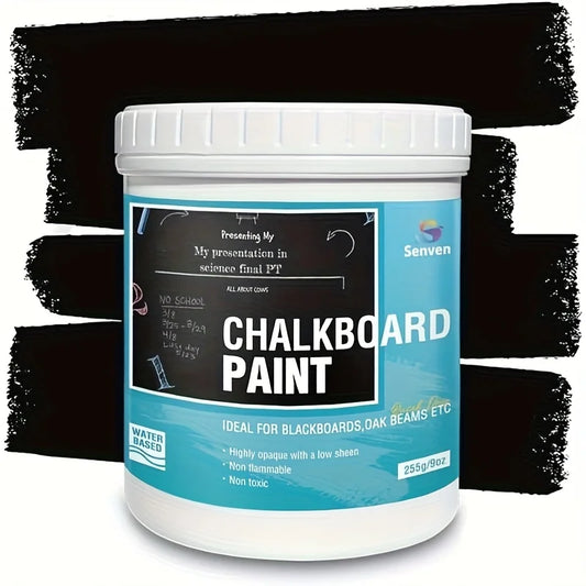 Black Chalk Board Paint for Wood, Metal, Glass, Wall