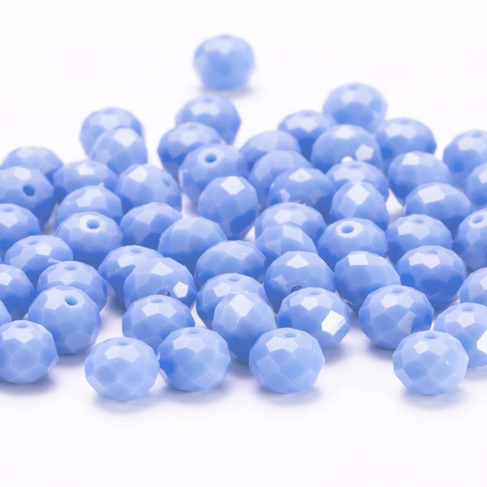 4 6 8 10mm Czech Rondelle Crystal Beads Faceted Glass Beads