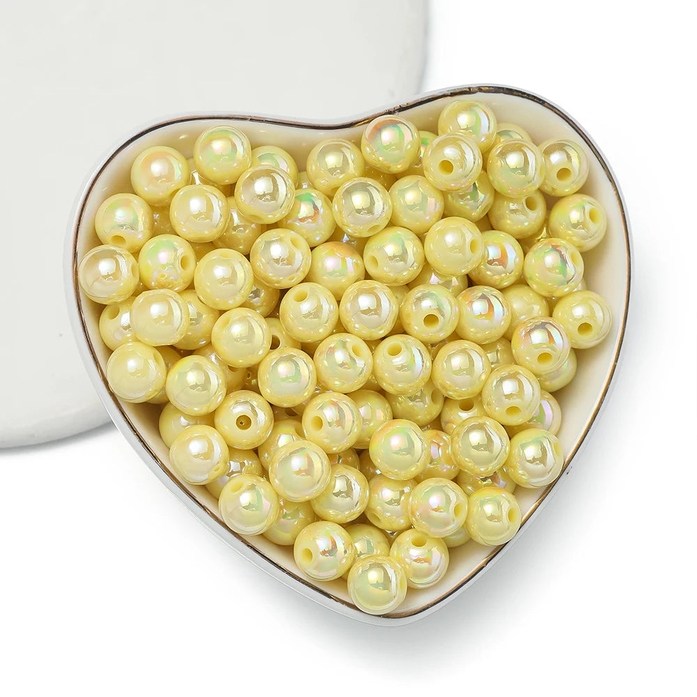 50/100pcs 6/8/10mm Acrylic Beads Spacer Beads