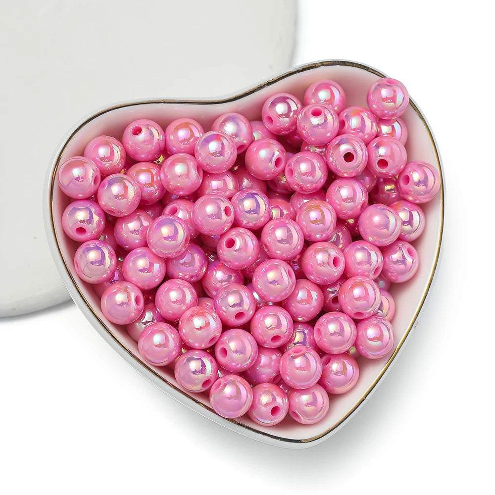 50/100pcs 6/8/10mm Acrylic Beads Spacer Beads
