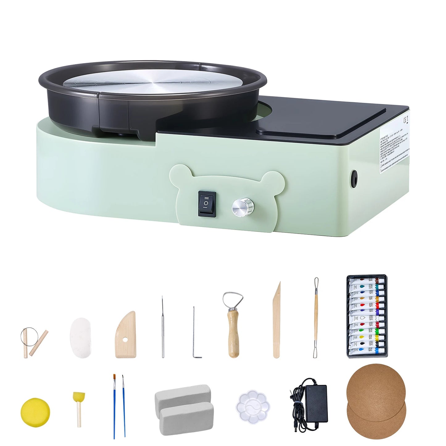 3/6-inch Mini-Pottery Wheel Turntable Forward Reverse Rotation