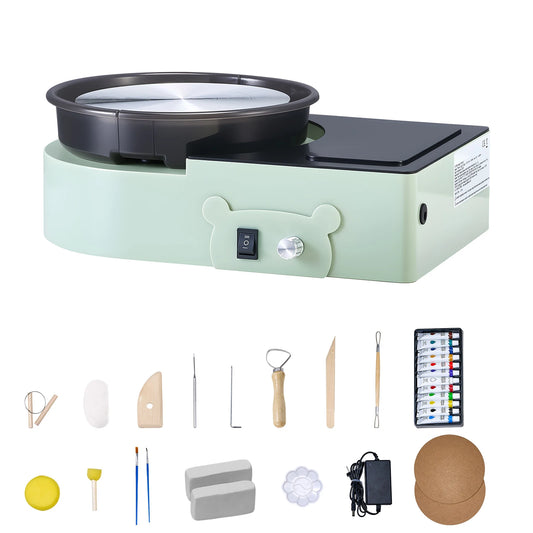 3/6-inch Mini-Pottery Wheel Turntable Forward Reverse Rotation