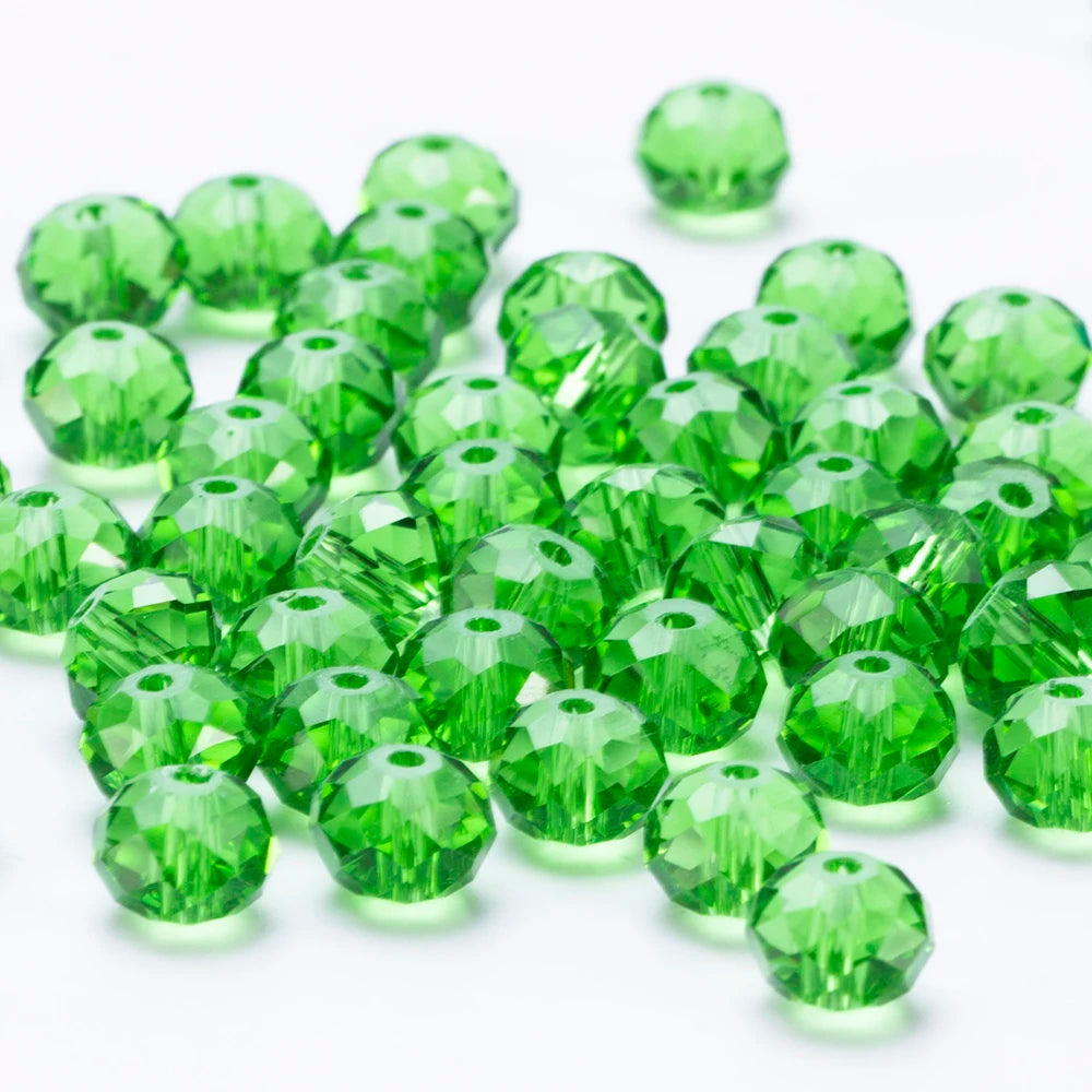 4 6 8 10mm Czech Rondelle Crystal Beads Faceted Glass Beads
