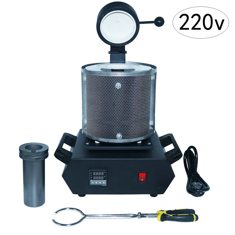 3KG Digital Gold Melting Furnace Machine Heating Capacity 2100W