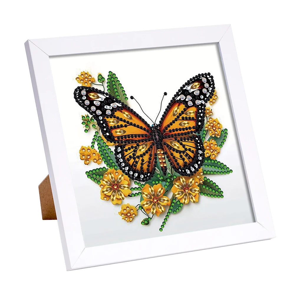 5D DIY Partial Special Shaped Drill Diamond Painting Kit W/ Frame Decor