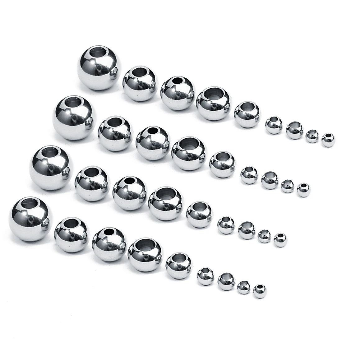 2-10mm High Quality Stainless Steel Beads -Jewelry Making
