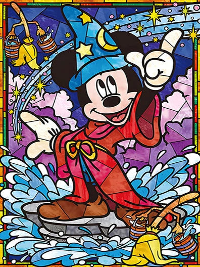 Stained Glass Fairy Dust Disney Cartoon Animal Diamond Painting